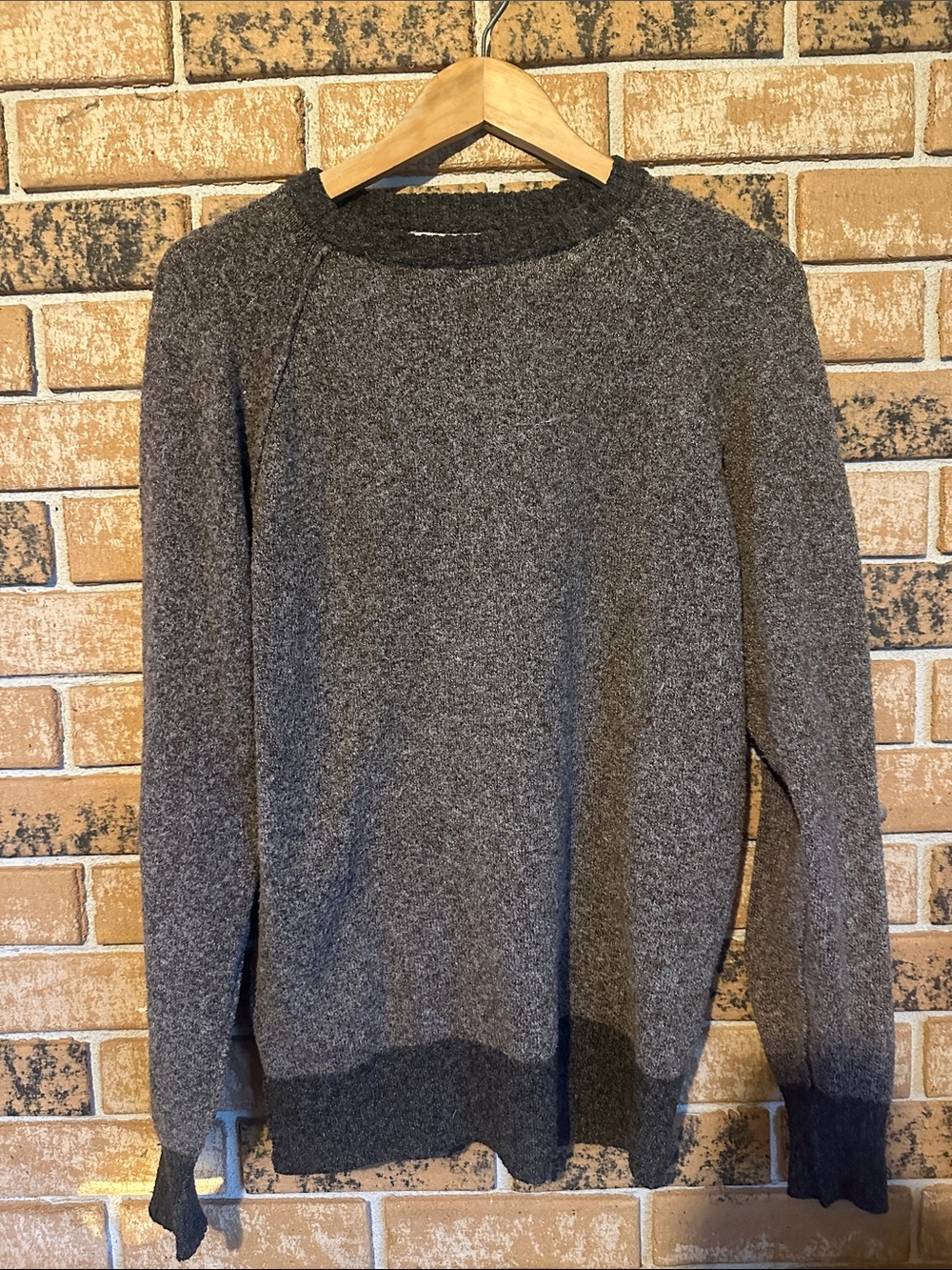 Men's Crewneck Sweater in Charcoal Gray Heather